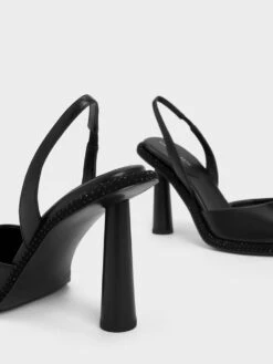 Crystal-Embellished Pointed-Toe Slingback Pumps 11 Crystal-Embellished Pointed-Toe Slingback Pumps -Charles & Keith 2023 L6 CK1 60361478 01 5