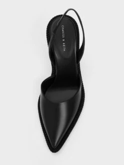 Crystal-Embellished Pointed-Toe Slingback Pumps 13 Crystal-Embellished Pointed-Toe Slingback Pumps -Charles & Keith 2023 L6 CK1 60361478 01 8