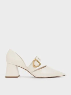 Sepphe Metallic Buckle D'Orsay Pumps