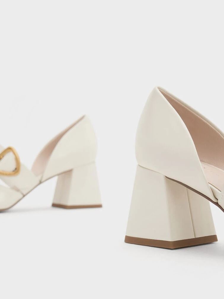 Sepphe Metallic Buckle D'Orsay Pumps 4 Sepphe Metallic Buckle D'Orsay Pumps - Image 4