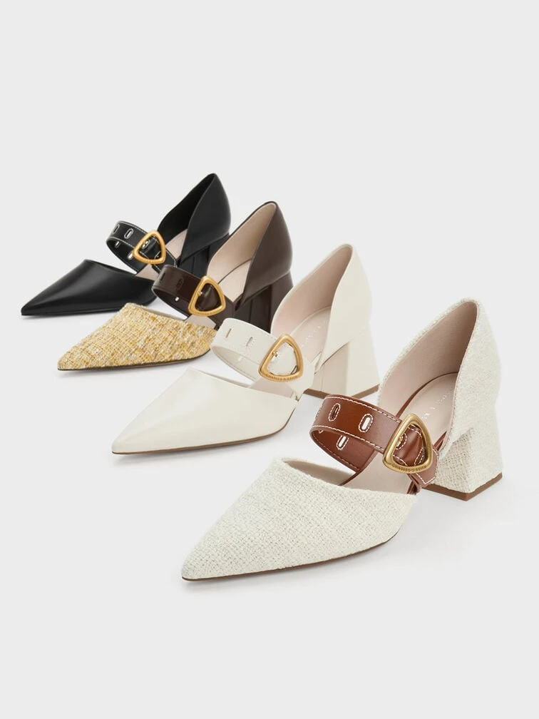 Sepphe Metallic Buckle D'Orsay Pumps 5 Sepphe Metallic Buckle D'Orsay Pumps - Image 5