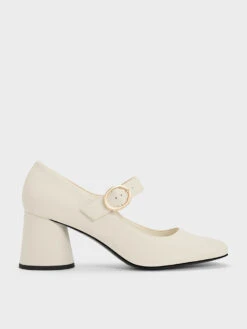 Cylindrical Block Heel Mary Janes
