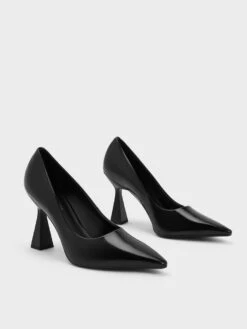 Trapeze Heel Pointed-Toe Pumps -Charles & Keith 2023 L6 CK1 61720157 J6 3