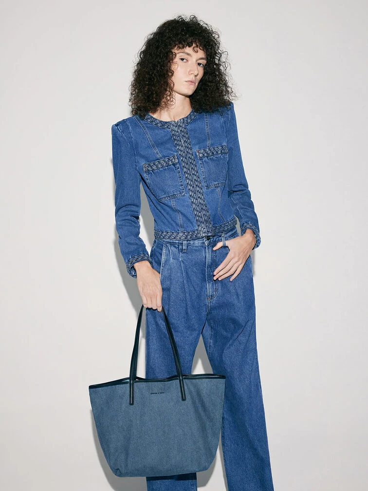 Sianna Denim Tote Bag 2 Sianna Denim Tote Bag - Image 2