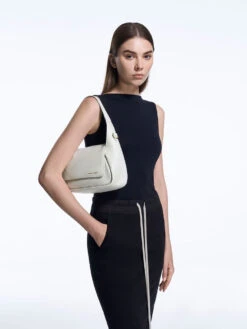 Buzz Front Flap Hobo Bag -Charles & Keith 2023 L6 CK2 40271213 03 4