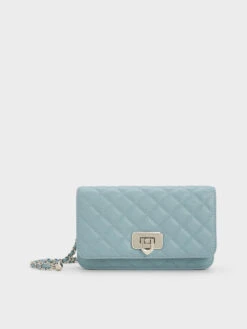 Cressida Quilted Push-Lock Clutch