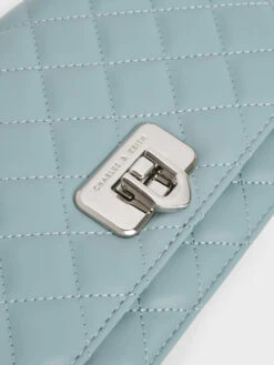 Cressida Quilted Push-Lock Clutch -Charles & Keith 2023 L6 CK2 70160131 65 5