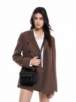 Avenue Contrast-Trim Crossbody Bag -Charles & Keith 2023 L6 CK2 80271194 01 4