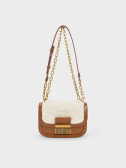 Charlot Furry Chain Strap Bag