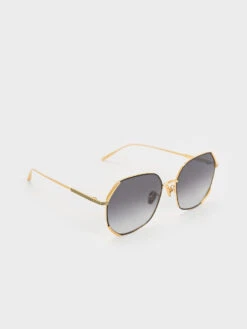 Geometric Wire-Frame Butterfly Sunglasses -Charles & Keith 2023 L6 CK3 71280539 01 5