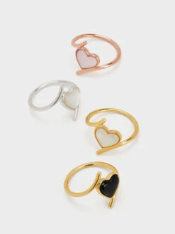 Annalise Heart Stone Ring -Charles & Keith 2023 L6 CK5 32120373 57 5