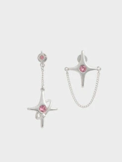 Estelle Star Crystal Mismatch Drop Earrings