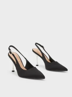 Demi Recycled Polyester Slingback Pumps 9 Demi Recycled Polyester Slingback Pumps -Charles & Keith 2023 L6 SL1 60280445 01 3