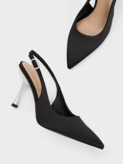 Demi Recycled Polyester Slingback Pumps 13 Demi Recycled Polyester Slingback Pumps -Charles & Keith 2023 L6 SL1 60280445 01 8