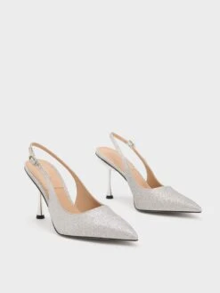 Demi Glittered Slingback Pumps -Charles & Keith 2023 L6 SL1 60280445 07 3