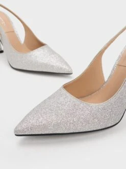 Demi Glittered Slingback Pumps -Charles & Keith 2023 L6 SL1 60280445 07 7