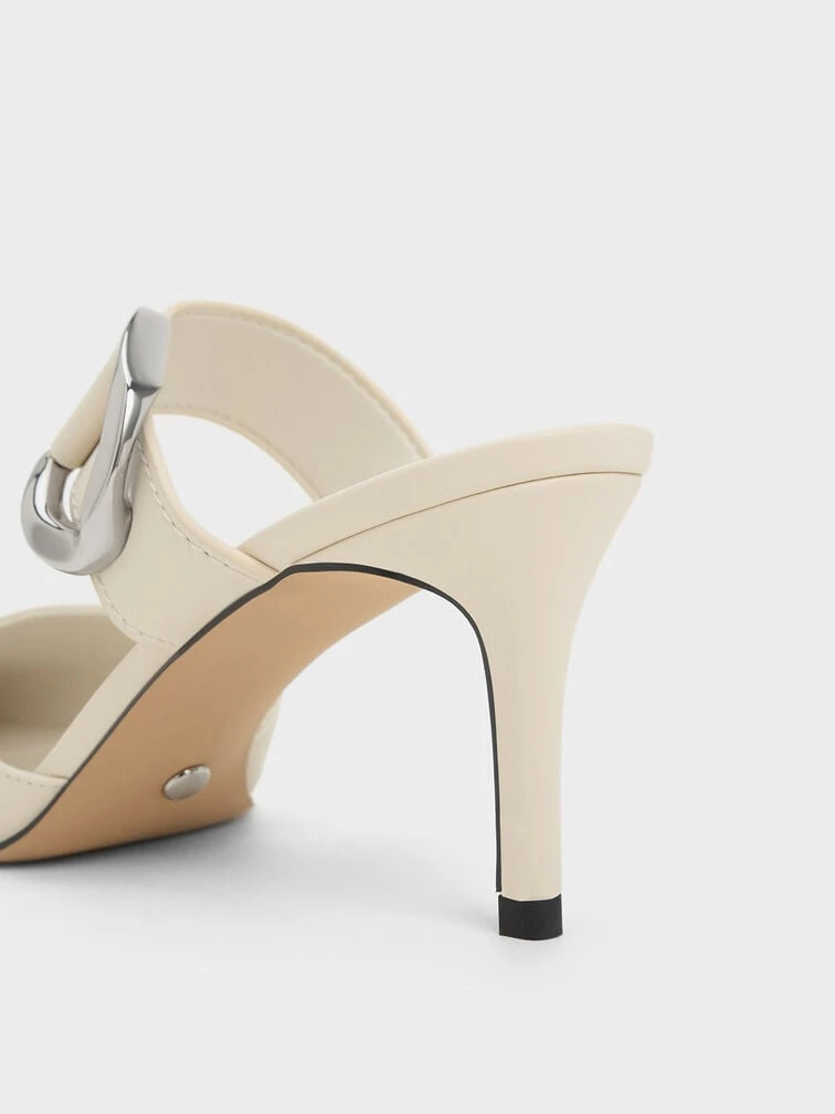 Gabine Leather Mule Pumps 4 Gabine Leather Mule Pumps - Image 4