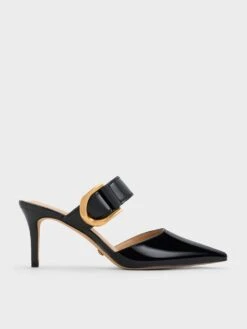 Gabine Patent Leather Mule Pumps