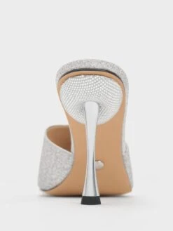 Demi Glittered Metallic Heel Mules 11 Demi Glittered Metallic Heel Mules -Charles & Keith 2023 L6 SL1 61900018 07 5