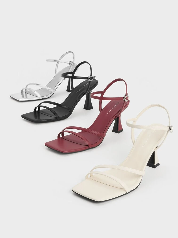 Strappy Trapeze Heel Sandals 4 Strappy Trapeze Heel Sandals - Image 4