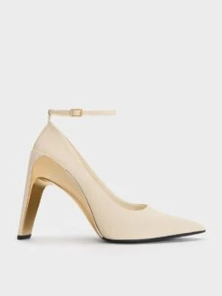 Devon Metallic Blade-Heel Pumps