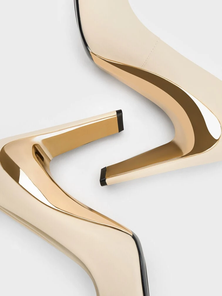 Devon Metallic Blade-Heel Pumps 5 Devon Metallic Blade-Heel Pumps - Image 5