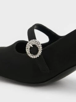 Textured Crystal-Embellished Mary Jane Pumps 8 Textured Crystal-Embellished Mary Jane Pumps -Charles & Keith 2023 L7 CK1 60361487 B8 7