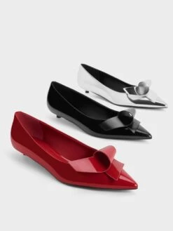 Sculptural Knot Pointed-Toe Flats -Charles & Keith 2023 L7 CK1 60361492 J6 7