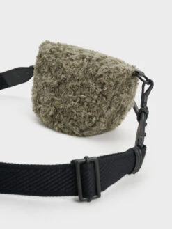 Philomena Furry Half-Moon Crossbody Bag 9 Philomena Furry Half-Moon Crossbody Bag -Charles & Keith 2023 L7 CK2 80151325 2 18 5
