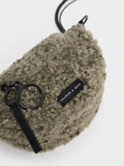 Philomena Furry Half-Moon Crossbody Bag 10 Philomena Furry Half-Moon Crossbody Bag -Charles & Keith 2023 L7 CK2 80151325 2 18 7