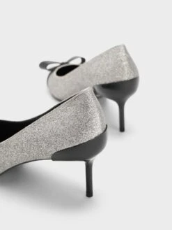Leather Glittered Pointed-Toe Heels -Charles & Keith 2023 L7 SL1 60280449 07 7